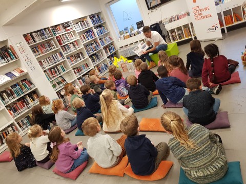 Voorleesweek in de bibliotheek.